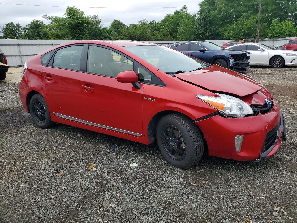 2013 Toyota Prius VIN JTDKN3DU7D1629327 COPART salvage auction — FRONT END, NJ - CERT OF TITLE-SALVAGE (P), sold $1,300 on 2026-07-08 (photo 4)