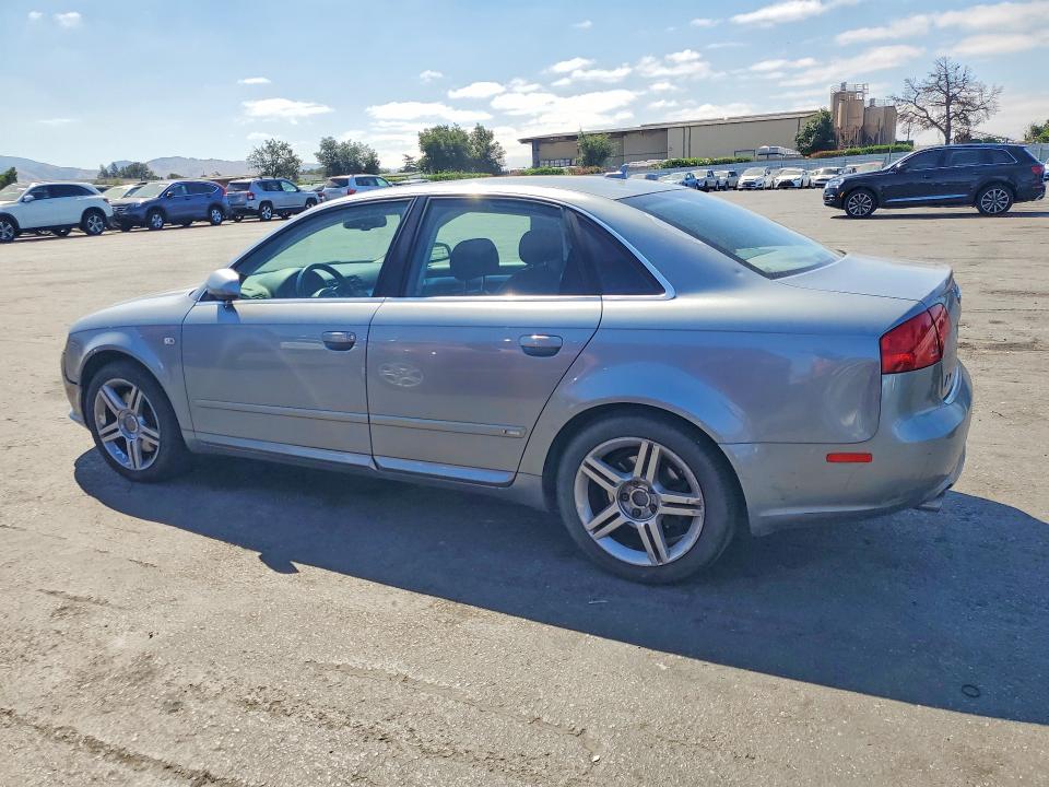 2008 Audi A4 VIN WAUAF78E58A120925 COPART salvage auction — FRONT END, CA - SALVAGE CERTIFICATE, sold $500 on 2026-07-14 (photo 2)