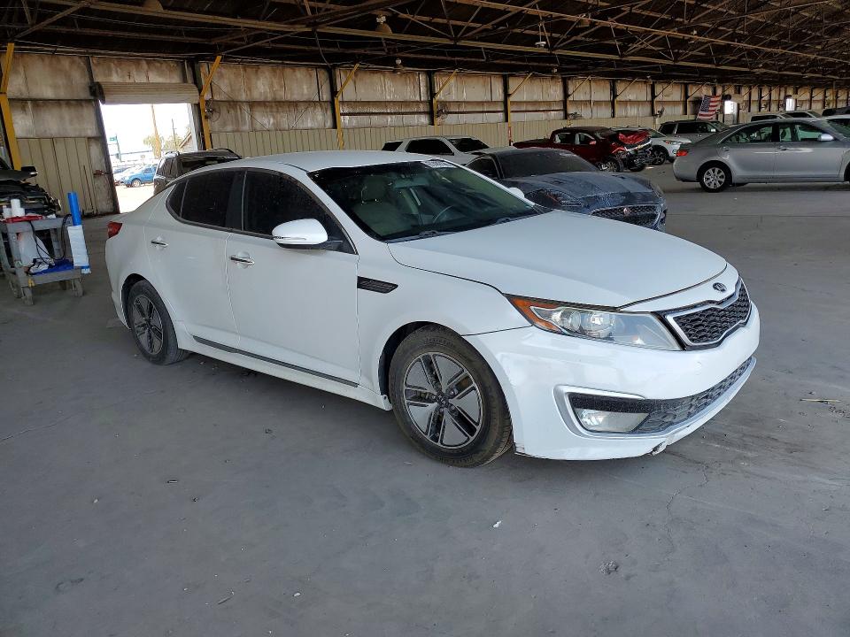 2012 Kia Optima hybrid VIN KNAGM4AD1C5034559 COPART salvage auction — REAR END, Az - Certificate Of Title, sold $500 on 2026-07-29 (photo 4)