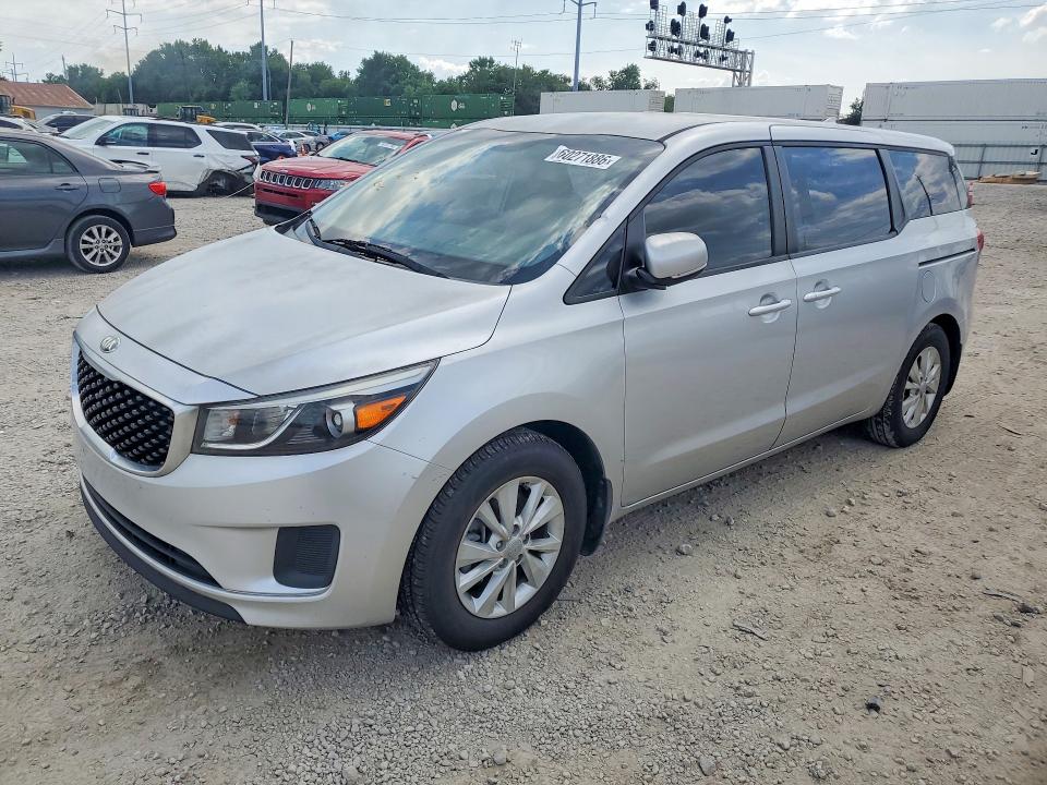 2017 Kia SEDONA VIN KNDMA5C18H6261174 COPART salvage auction — FRONT END, Oh - Certificate Of Title (P), sold $3,800 on 2026-07-21 (photo 1)