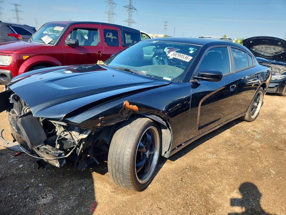 2014 Dodge Charger VIN 2C3CDXBG4EH147532 COPART salvage auction — FRONT END, Salvage Title, sold $550 on 2026-07-09 (photo 1)