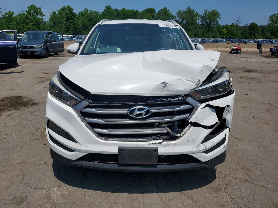 2018 Hyundai Tucson VIN KM8J3CA42JU613337 COPART salvage auction — FRONT END, Ny - Mv-907A Salvage Certificate, sold $2,900 on 2026-07-09 (photo 5)