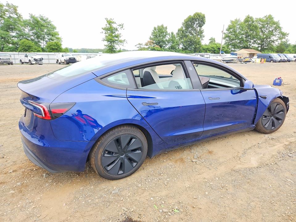2026 Tesla Model 3 VIN 5YJ3E1EA1TF117615 COPART salvage auction — FRONT END, Nj - Cert Of Title-Salvage, sold $15,600 on 2026-09-09 (photo 3)