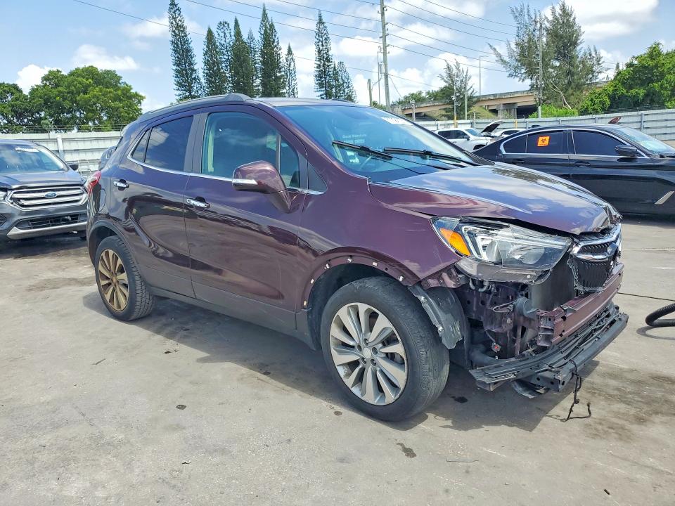2018 Buick Encore VIN KL4CJASB2JB543476 COPART salvage auction — FRONT END, Ga - Cert Of Title-Salvage, sold $950 on 2026-07-15 (photo 4)