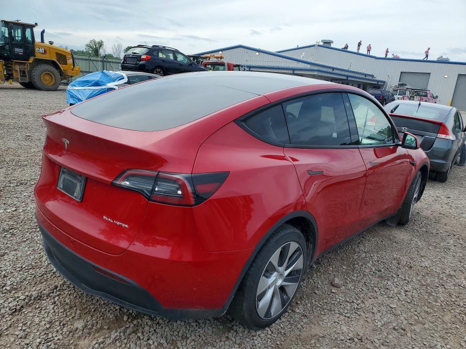 2022 Tesla Model y VIN 7SAYGDEE7NF521383 COPART salvage auction — FRONT END, Ny - Mv-907A Salvage Certificate, sold $250 on 2026-07-29 (photo 3)
