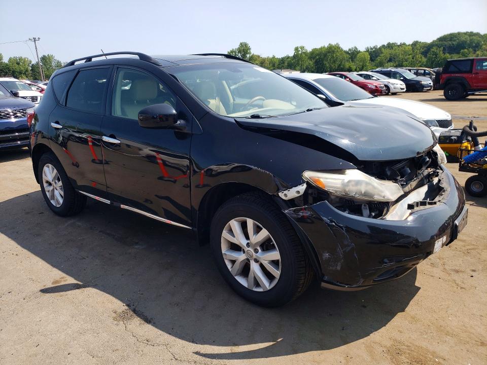 2014 Nissan Murano VIN JN8AZ1MW3EW511774 COPART salvage auction — FRONT END, Ct - Cert Of Title-Salvage, sold $475 on 2026-07-31 (photo 4)
