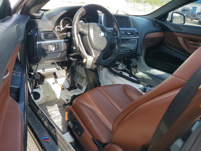 2014 BMW 6er VIN WBALY1C5XEDZ73323 COPART salvage auction — WATER/FLOOD, Tx - Salvage Title-Flood Damage, sold $1,150 on 2026-07-30 (photo 8)