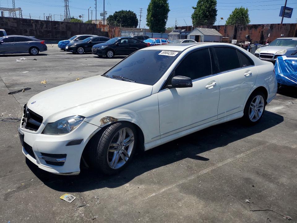 2012 Mercedes-benz C-klasse VIN WDDGF8BB0CF920180 COPART salvage auction — FRONT END, Ca - Dis/Dlr/Exp Only Clean Title, sold $975 on 2026-07-25 (photo 1)