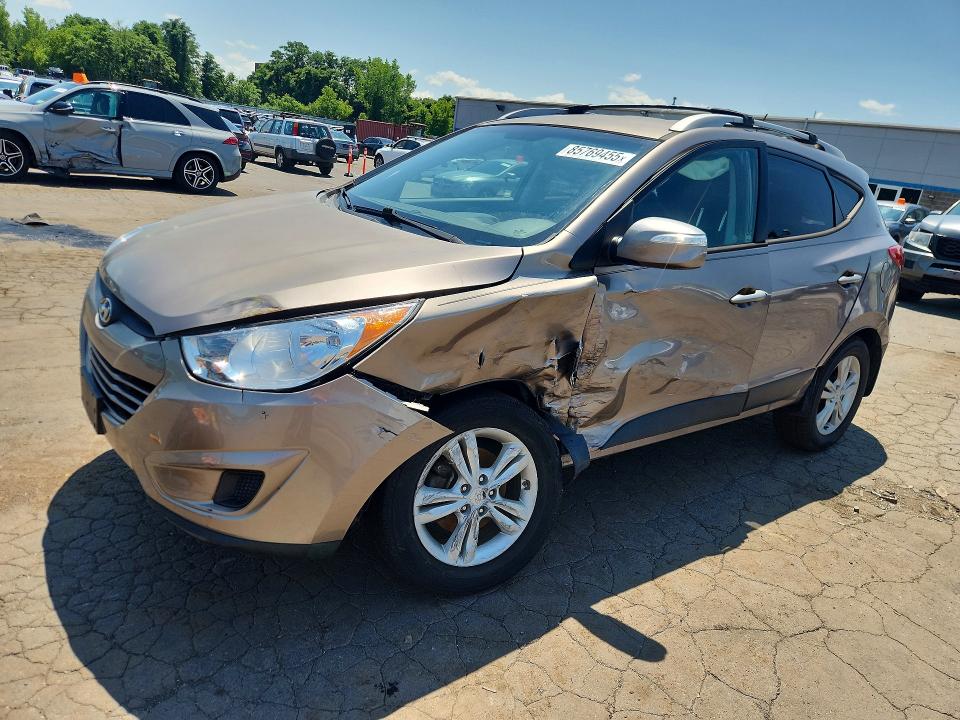 2012 Hyundai Tucson VIN KM8JUCAC4CU394923 COPART salvage auction — SIDE, Ct - Cert Of Title-Salvage, sold $1,700 on 2026-07-31 (photo 1)