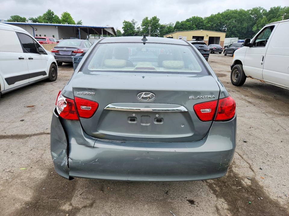 2010 Hyundai Elantra VIN KMHDU4AD9AU859155 COPART salvage auction — REAR END, Ny - Mv-907A Salvage Certificate, sold $900 on 2026-07-09 (photo 6)