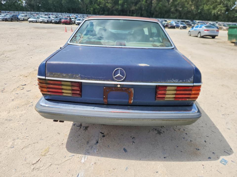 1987 Mercedes-benz 560 VIN WDBCA45D4HA304613 COPART salvage auction — MECHANICAL, FL - CERTIFICATE OF TITLE, sold $1,900 on 2026-07-28 (photo 6)