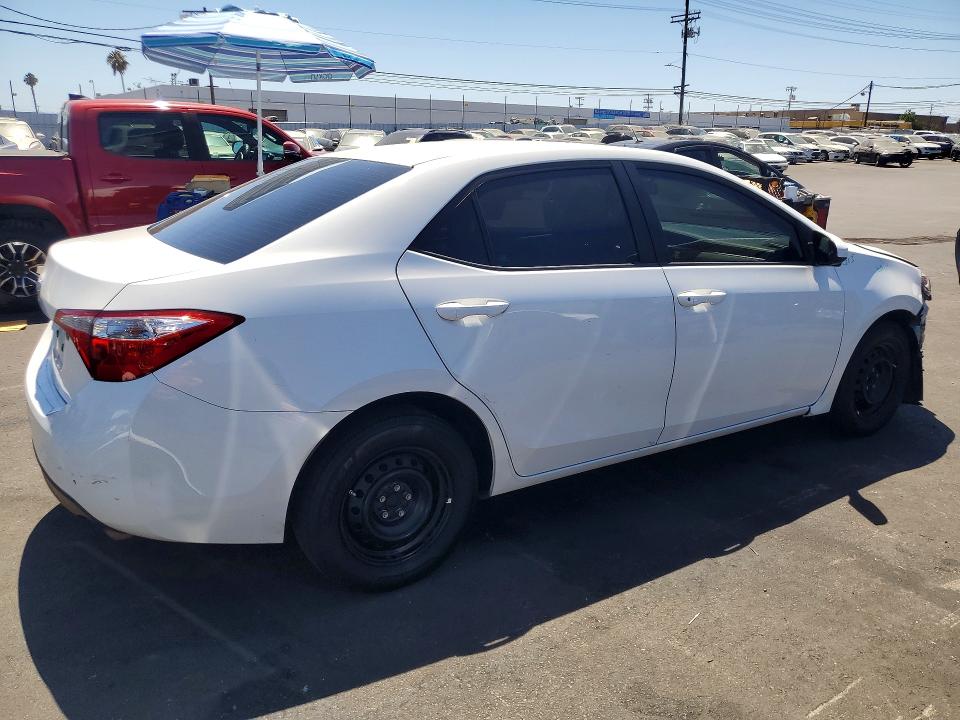 2016 Toyota Corolla VIN 5YFBURHEXGP533880 COPART salvage auction — FRONT END, CA - SALVAGE CERTIFICATE, sold $3,500 on 2026-07-15 (photo 3)