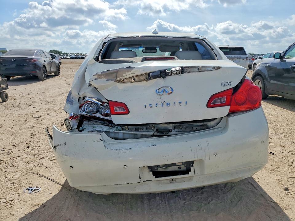 2012 Infiniti G VIN JN1CV6AP6CM624589 COPART salvage auction — REAR END, Tx - Certificate Of Title, sold $500 on 2026-07-23 (photo 6)