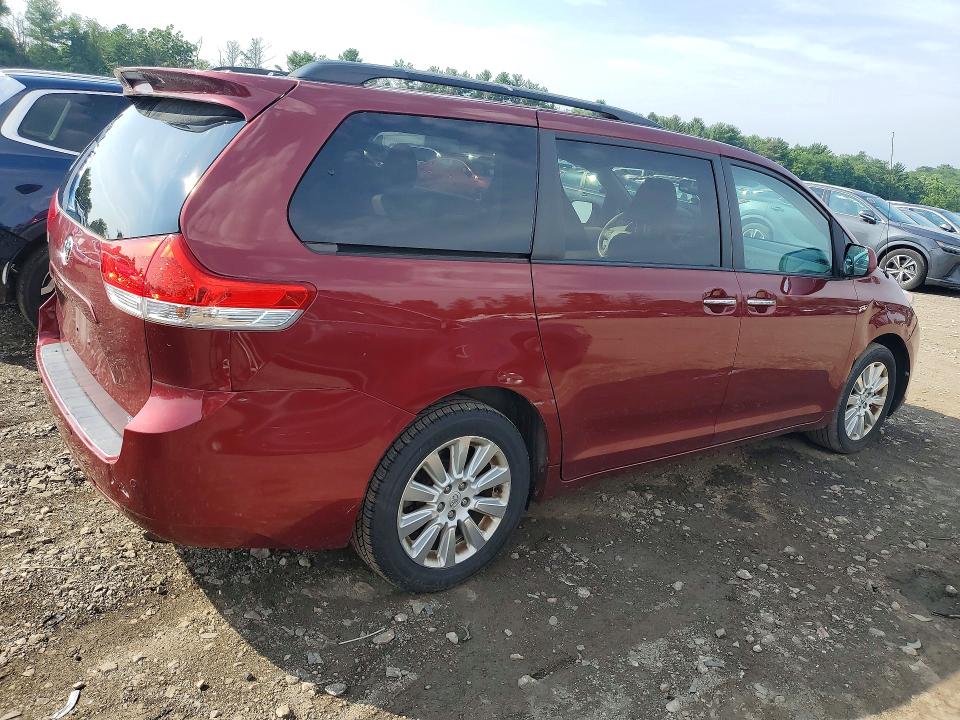 2013 Toyota Sienna VIN 5TDDK3DC0DS059294 COPART salvage auction — FRONT END, Md - Certificate Of Title, sold $2,550 on 2026-07-27 (photo 3)
