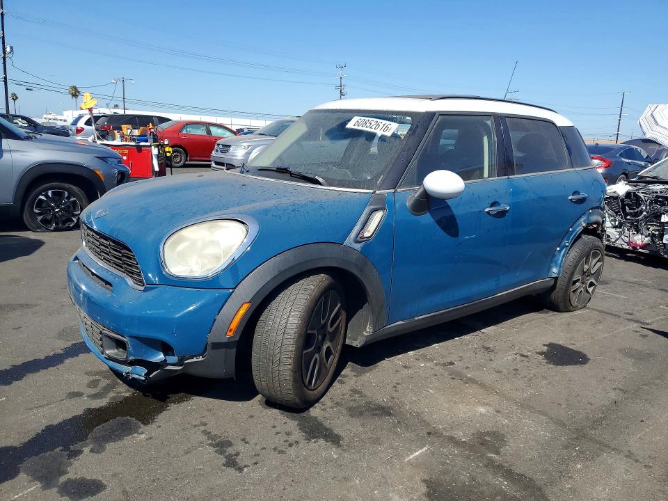 2011 Mini Cooper VIN WMWZC3C51BWH97849 COPART salvage auction — FRONT END, CA - SALVAGE CERTIFICATE, sold $300 on 2026-08-12 (photo 1)