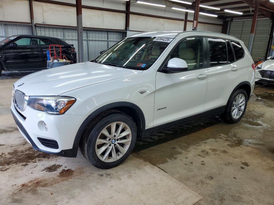 2016 BMW X3 VIN 5UXWX9C55G0D90834 COPART salvage auction — MINOR DENT/SCRATCHES, In - Dealer Only Clean Title (P), sold $4,850 on 2026-07-29 (photo 1)