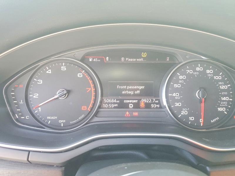 2019 Audi A4 VIN WAUGMAF41KN016942 COPART salvage auction — FRONT END, Fl - Cert Of Title Slvg Rebuildable, sold $3,000 on 2026-07-14 (photo 9)