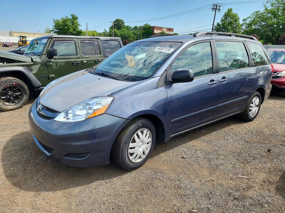 2008 Toyota Sienna VIN 5TDZK23C68S173016 COPART salvage auction — MECHANICAL, Ct - Certificate Of Title (P), sold $800 on 2026-07-17 (photo 1)