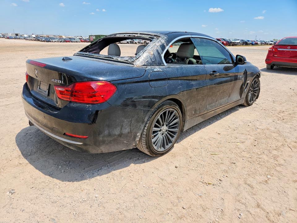 2015 BMW 4er VIN WBA3V7C57FP771485 COPART salvage auction — FRONT END, Tx - Cert Of Title-Rebuilt Salvage, sold $1,200 on 2026-07-22 (photo 3)