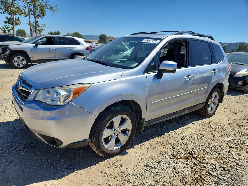 2014 Subaru Forester VIN JF2SJAEC5EH442989 COPART salvage auction — REAR END, Ca - Salvage Certificate, sold $60 on 2026-07-21 (photo 1)