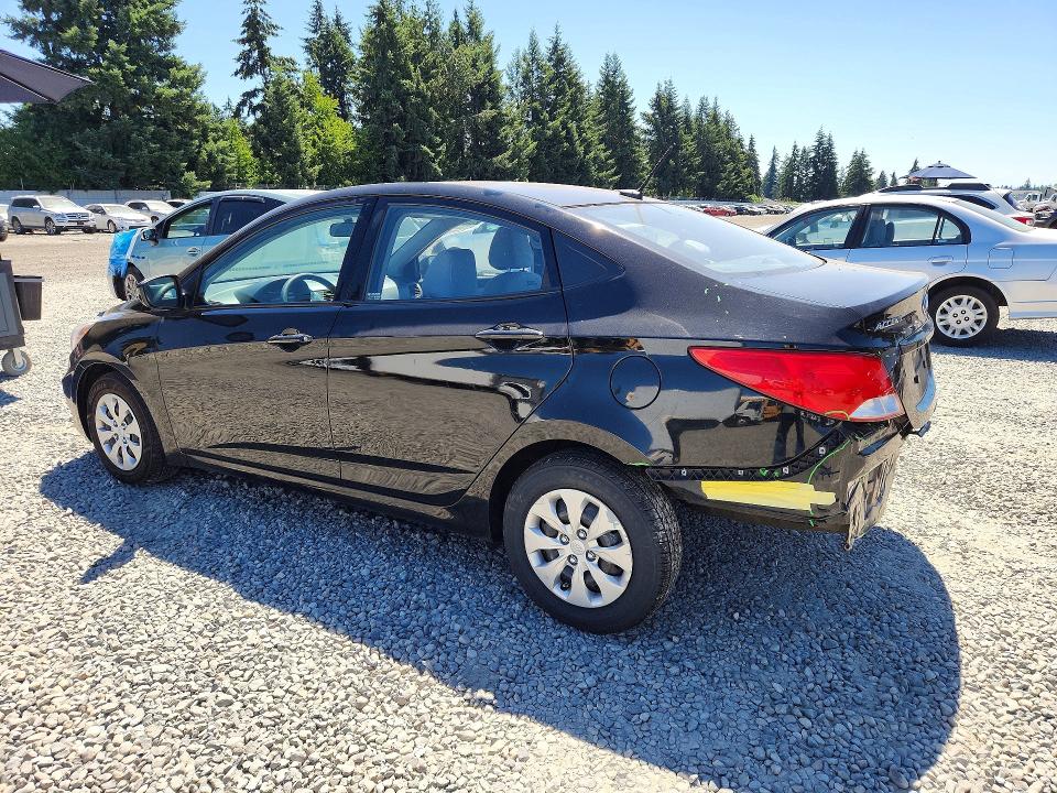 2016 Hyundai Accent VIN KMHCT4AE2GU062066 COPART salvage auction — REAR END, Wa - Bill Of Sale, sold $125 on 2026-07-28 (photo 2)