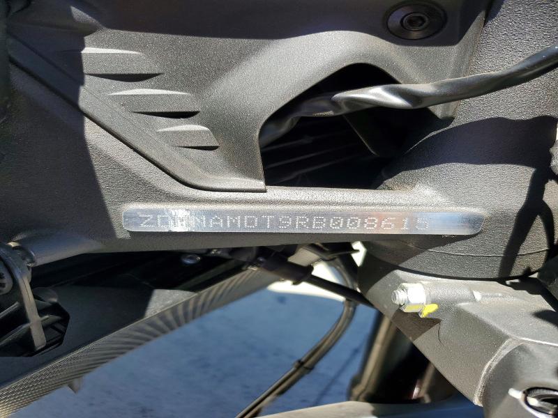 2024 Ducati Monster VIN ZDMMAMDT9RB008615 COPART salvage auction — FRONT END, Ca - Salvage Certificate, sold $2,800 on 2026-08-06 (photo 8)