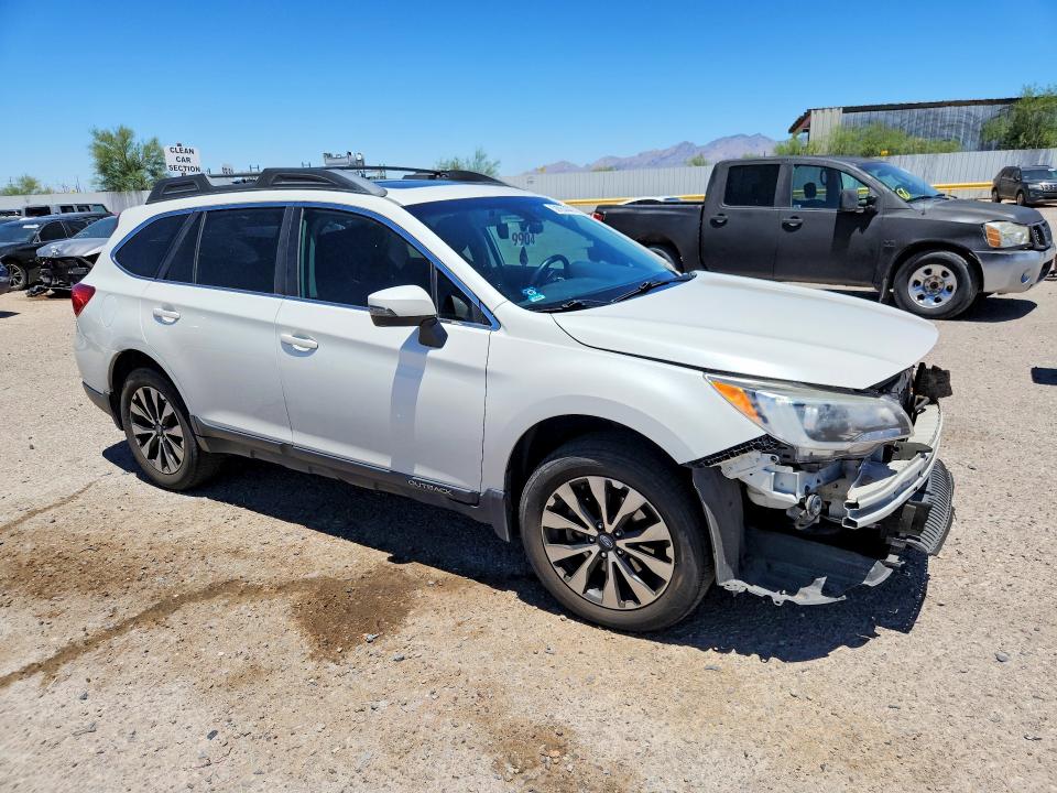 2017 Subaru Outback VIN 4S4BSENC1H3396156 COPART salvage auction — FRONT END, Az - Cert Of Title - Salvage, sold $4,300 on 2026-07-31 (photo 4)