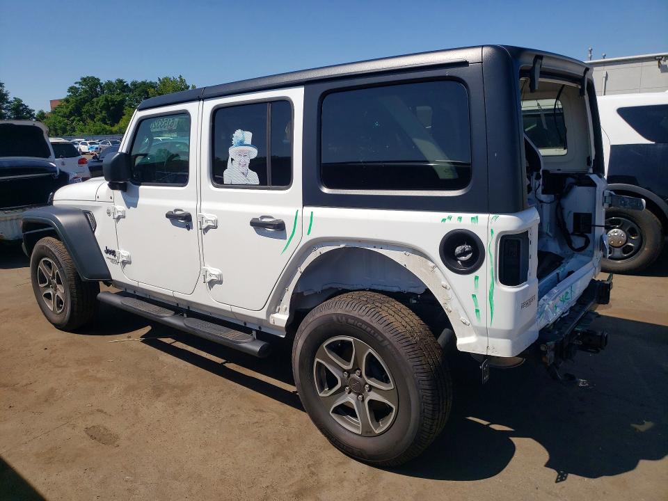 2021 Jeep Wrangler unlimited VIN 1C4HJXDN8MW762400 COPART salvage auction — REAR END, Ct - Cert Of Title-Salvage, sold $7,800 on 2026-07-28 (photo 2)