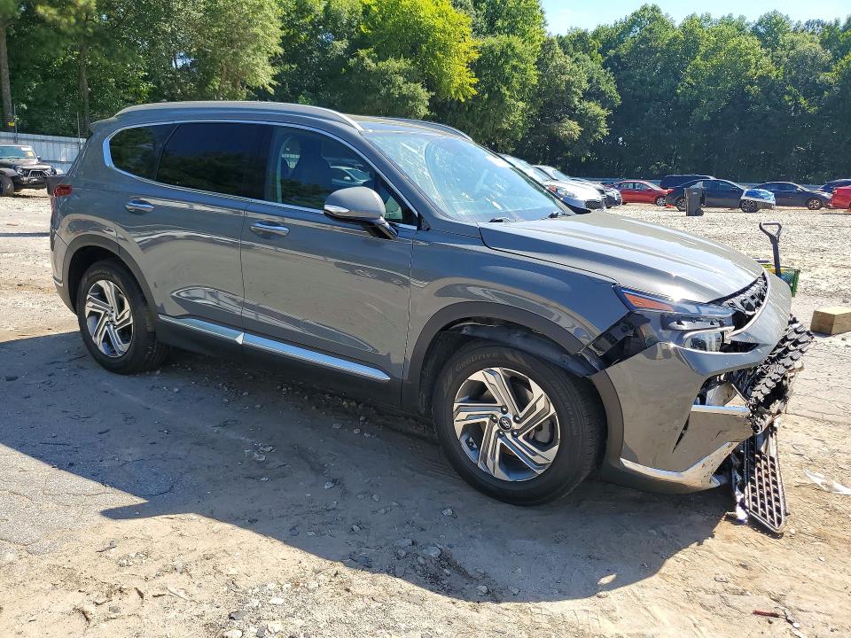 2021 Hyundai Santa fe VIN 5NMS34AJ8MH341280 COPART salvage auction — FRONT END, Ga - Cert Of Title-Salvage, sold $8,600 on 2026-08-21 (photo 4)