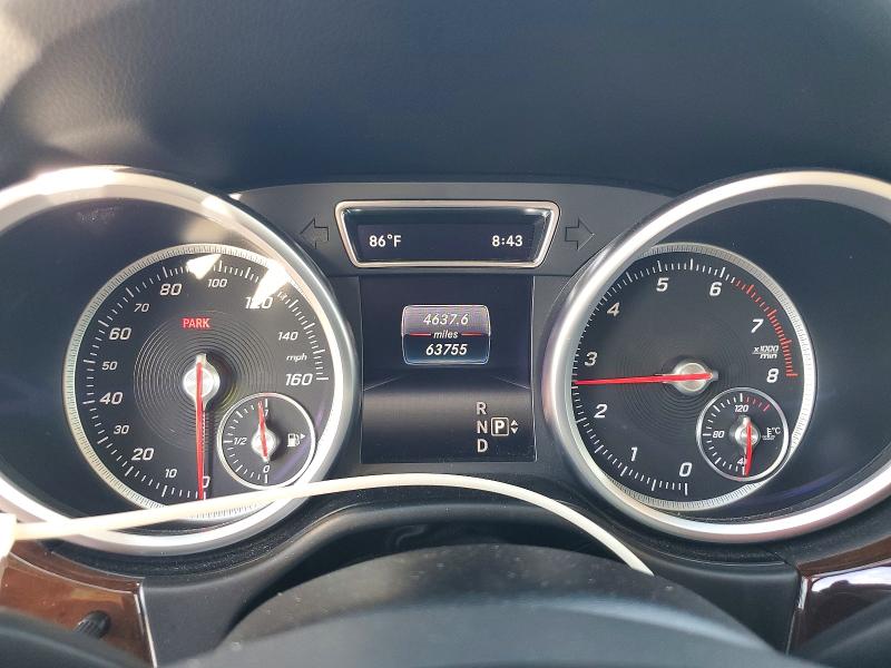 2016 Mercedes-benz Gle VIN 4JGDA5JB2GA650525 COPART salvage auction — REAR END, TX - SALVAGE VEHICLE TITLE (P), sold $10,000 on 2026-07-09 (photo 9)