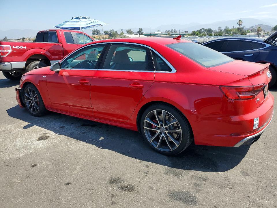 2018 Audi S4 VIN WAUC4AF43JA001332 COPART salvage auction — SIDE, Ca - Salvage Certificate, sold $6,000 on 2026-07-29 (photo 2)
