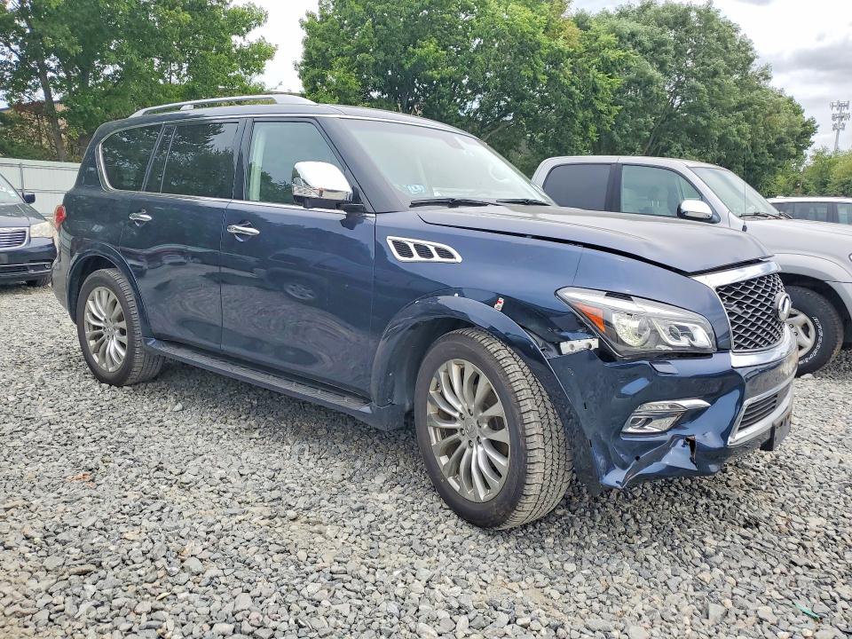 2016 Infiniti Qx80 VIN JN8AZ2NE5G9125595 COPART salvage auction — FRONT END, MA - CERT OF TITLE-RECONSTRCTD COLL, sold $1,650 on 2026-07-23 (photo 4)