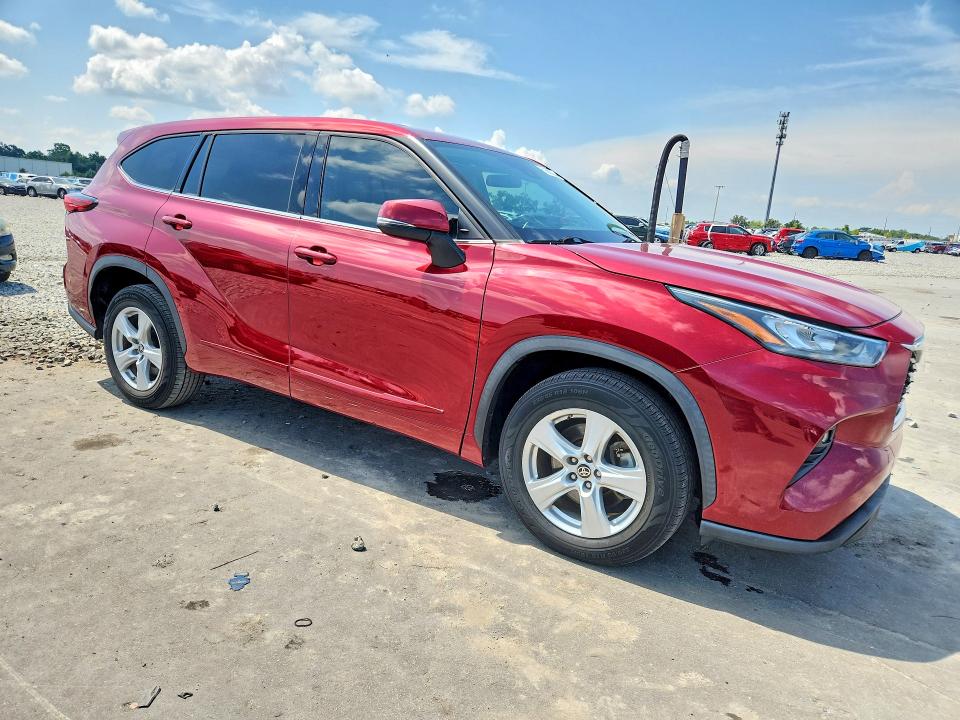 2020 Toyota Highlander VIN 5TDZZRAH0LS506502 COPART salvage auction — MINOR DENT/SCRATCHES, Fl - Certificate Of Title, sold $13,300 on 2026-07-29 (photo 4)