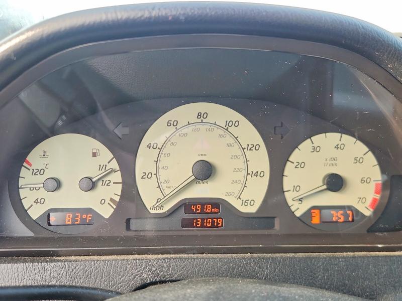 2000 Mercedes-benz C class VIN WDBHA29G7YA845685 COPART salvage auction — FRONT END, TX - CERTIFICATE OF TITLE, sold $525 on 2026-08-24 (photo 9)
