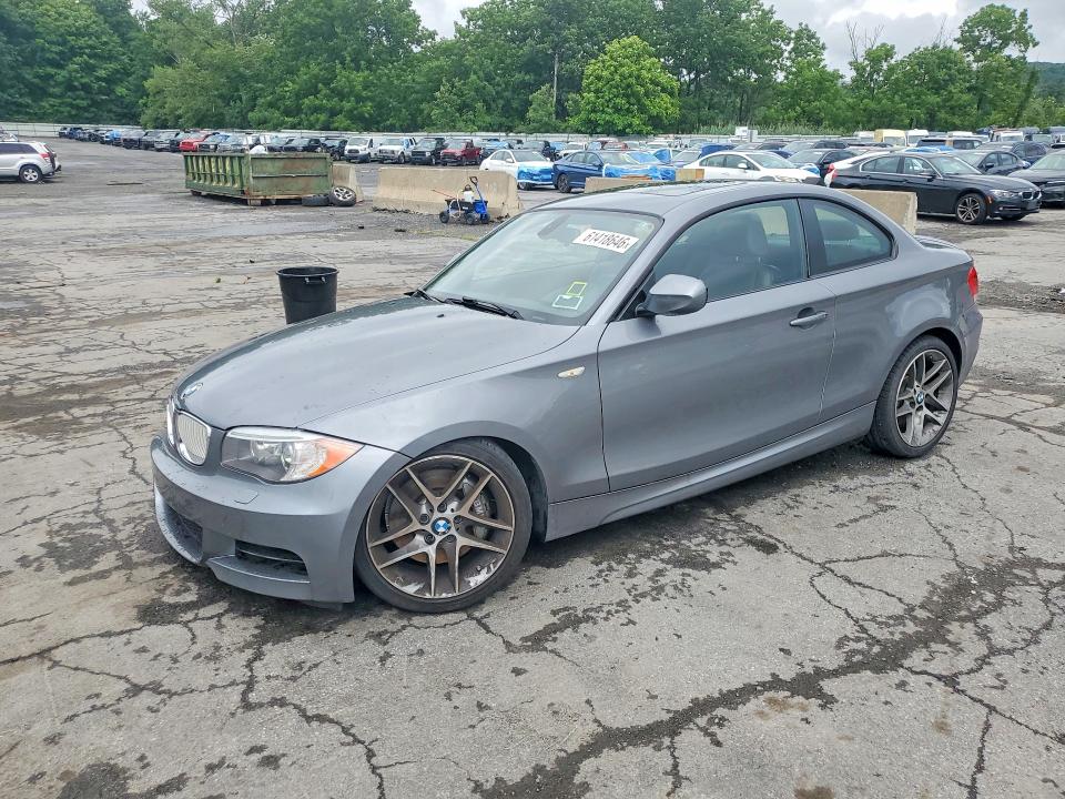 2013 BMW 1er VIN WBAUC9C59DVY60165 COPART salvage auction — FRONT END, Ny - Mv-907A Salvage Certificate, sold $1,600 on 2026-07-28 (photo 1)