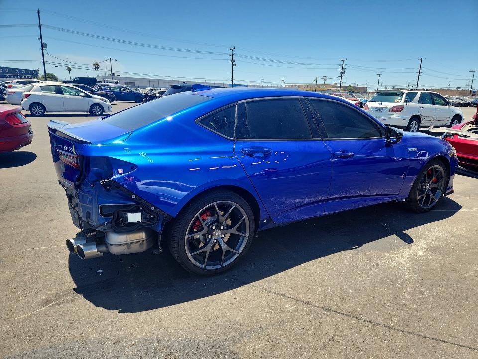 2023 Acura Tlx VIN 19UUB7F93PA002647 COPART salvage auction — REAR END, CA - SALVAGE CERTIFICATE, sold $17,300 on 2026-07-29 (photo 3)
