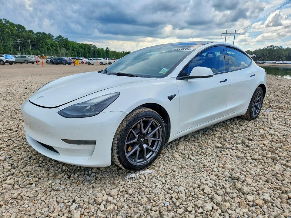 2022 Tesla Model 3 VIN 5YJ3E1EA4NF191257 COPART salvage auction — MECHANICAL, LA - CERTIFICATE OF TITLE, sold $4,750 on 2026-07-15 (photo 1)