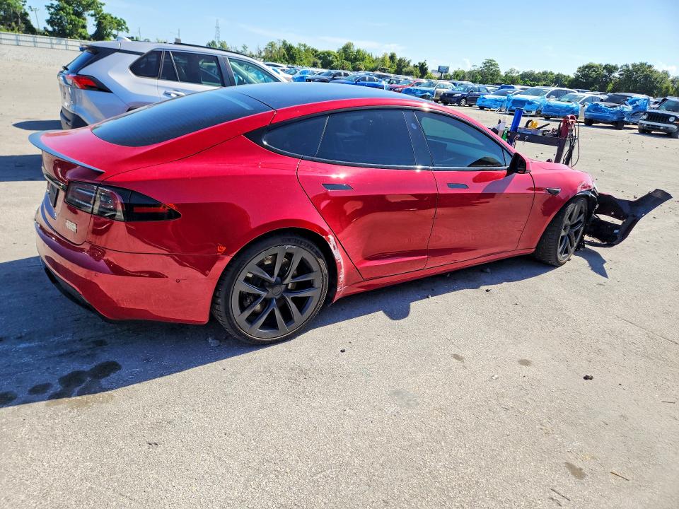 2022 Tesla Model s VIN 5YJSA1E68NF477518 COPART salvage auction — FRONT END, Fl - Cert Of Title Slvg Rebuildable, sold $20,200 on 2026-07-30 (photo 3)