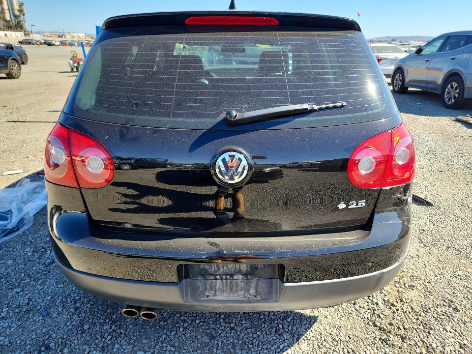 2006 Volkswagen Rabbit VIN WVWBS71K36W147186 COPART salvage auction — FRONT END, Ca - Salvage Certificate, sold $300 on 2026-07-31 (photo 6)