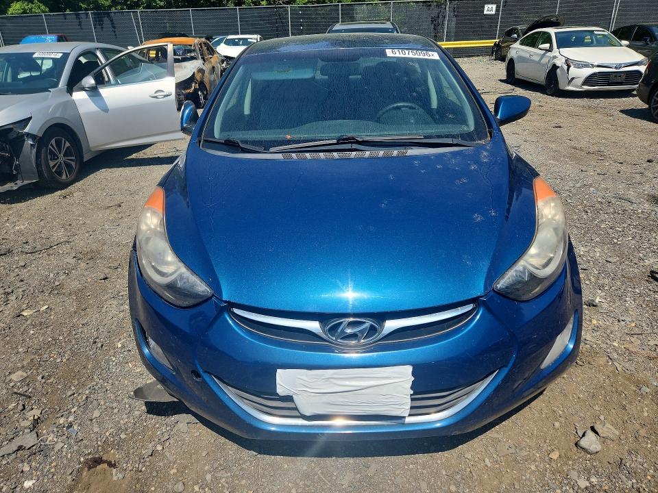 2013 Hyundai Elantra VIN KMHDH4AE4DU955485 COPART salvage auction — REAR END, MD - CERT OF SALVAGE > 75% DAMAGE (P), sold $500 on 2026-07-28 (photo 5)