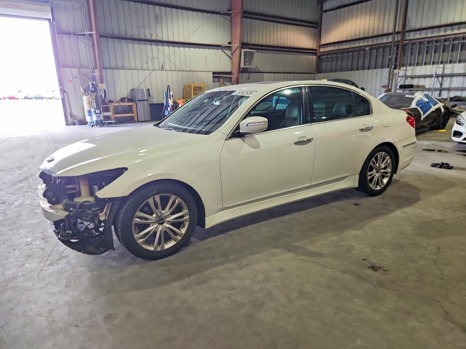 2013 Hyundai Genesis VIN KMHGC4DD1DU220915 COPART salvage auction — FRONT END, Fl - Cert Of Title Slvg Rebuildable, sold $1,950 on 2026-07-15 (photo 1)