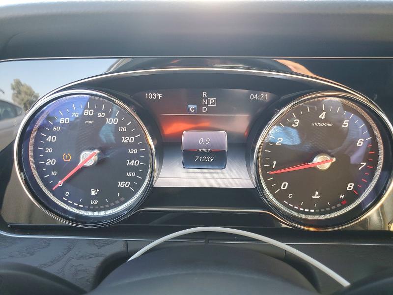 2017 Mercedes-benz E-klasse VIN WDDZF4JB9HA166624 COPART salvage auction — MINOR DENT/SCRATCHES, Ca - Salvage Certificate, sold $8,100 on 2026-07-31 (photo 9)