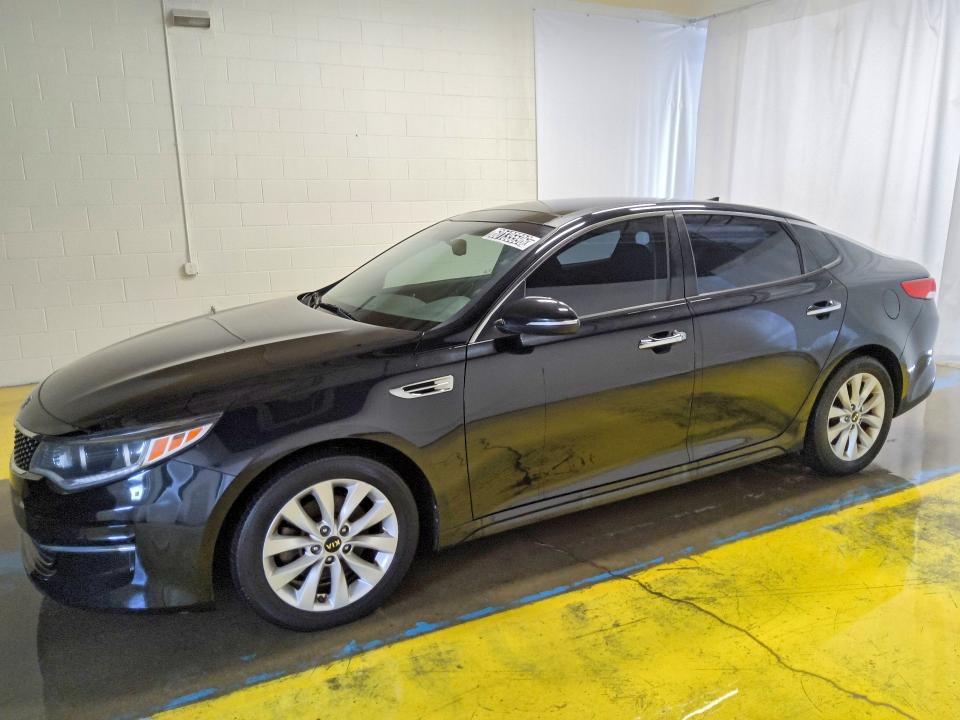 2016 Kia Optima VIN 5XXGU4L38GG086585 COPART salvage auction — MECHANICAL, In - Certificate Of Title, sold $850 on 2026-07-23 (photo 1)