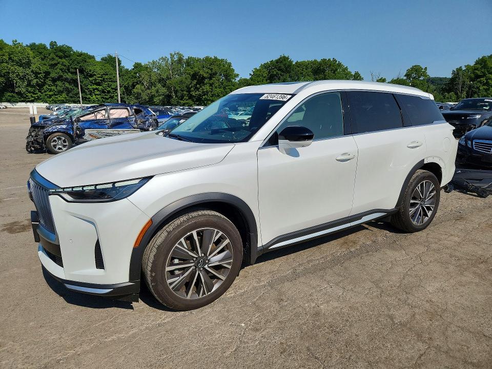 2026 Infiniti Qx60 VIN 5N1AL1FS8TC335094 COPART salvage auction — FRONT END, Ny - Mv-907A Salvage Certificate, sold $18,300 on 2026-08-18 (photo 1)