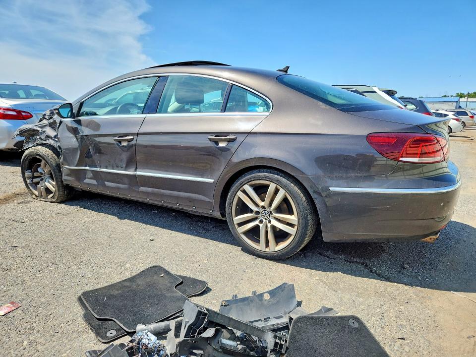 2013 Volkswagen Passat cc VIN WVWRP7AN5DE554388 COPART salvage auction — FRONT END, Pa - Certificate Of Salvage, sold $375 on 2026-08-11 (photo 2)