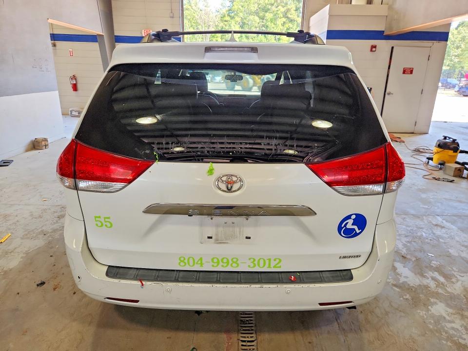 2011 Toyota Sienna VIN 5TDYK3DC7BS112829 COPART salvage auction — FRONT END, Va - Cert Of Title - Salvage, sold $300 on 2026-07-24 (photo 6)