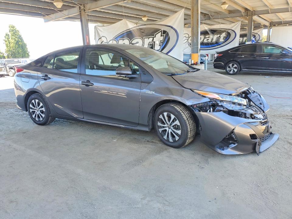 2022 Toyota Prius prime VIN JTDKAMFP1N3219427 COPART salvage auction — FRONT END, CA - SALVAGE CERTIFICATE, sold $3,600 on 2026-07-21 (photo 4)