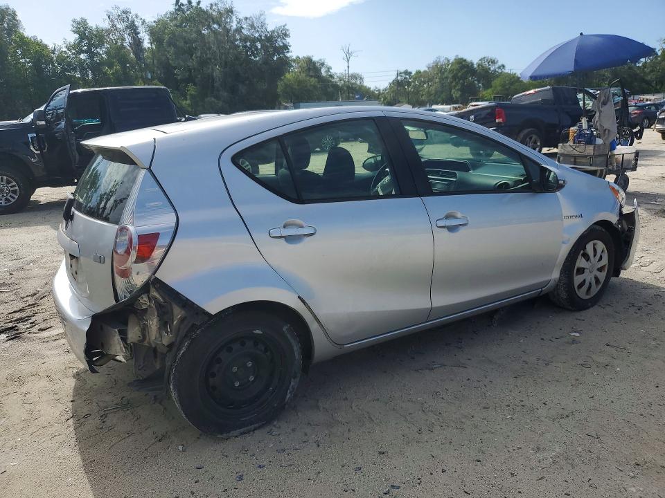 2013 Toyota Prius c VIN JTDKDTB3XD1545029 COPART salvage auction — FRONT END, FL - CERT OF TITLE SLVG REBUILDABLE, sold $375 on 2026-07-28 (photo 3)