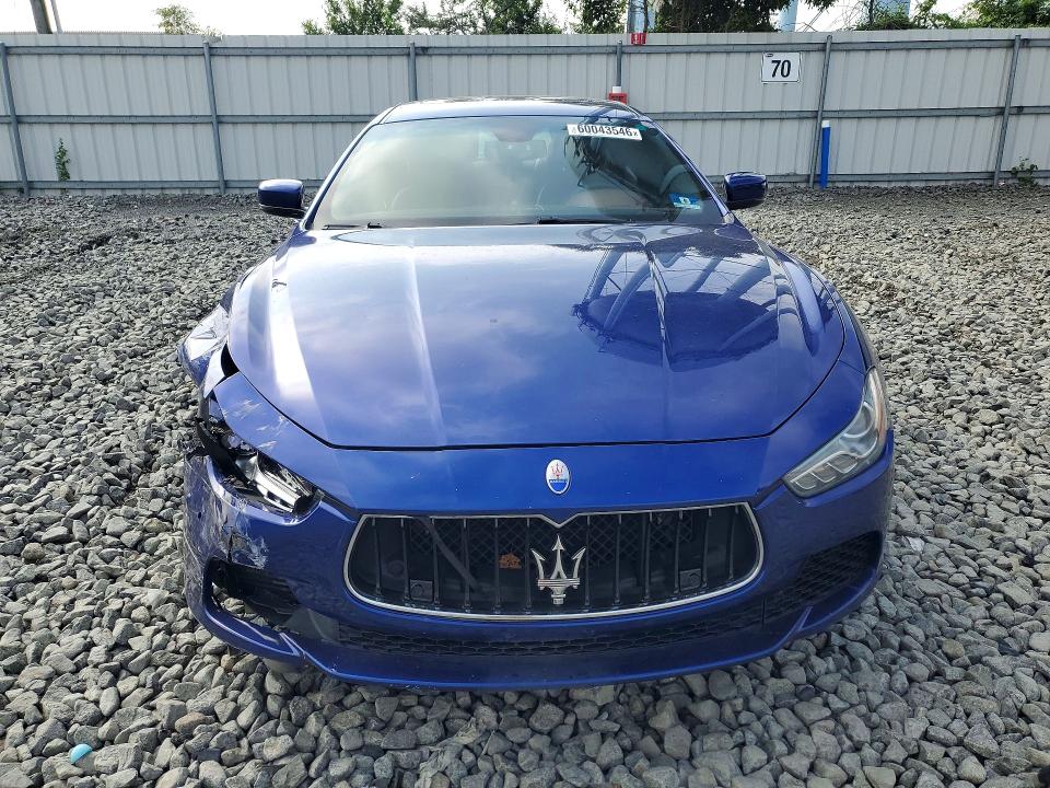 2015 Maserati Ghibli VIN ZAM57RTA0F1135133 COPART salvage auction — FRONT END, Nj - Cert Of Title-Salvage, sold $2,000 on 2026-08-05 (photo 5)