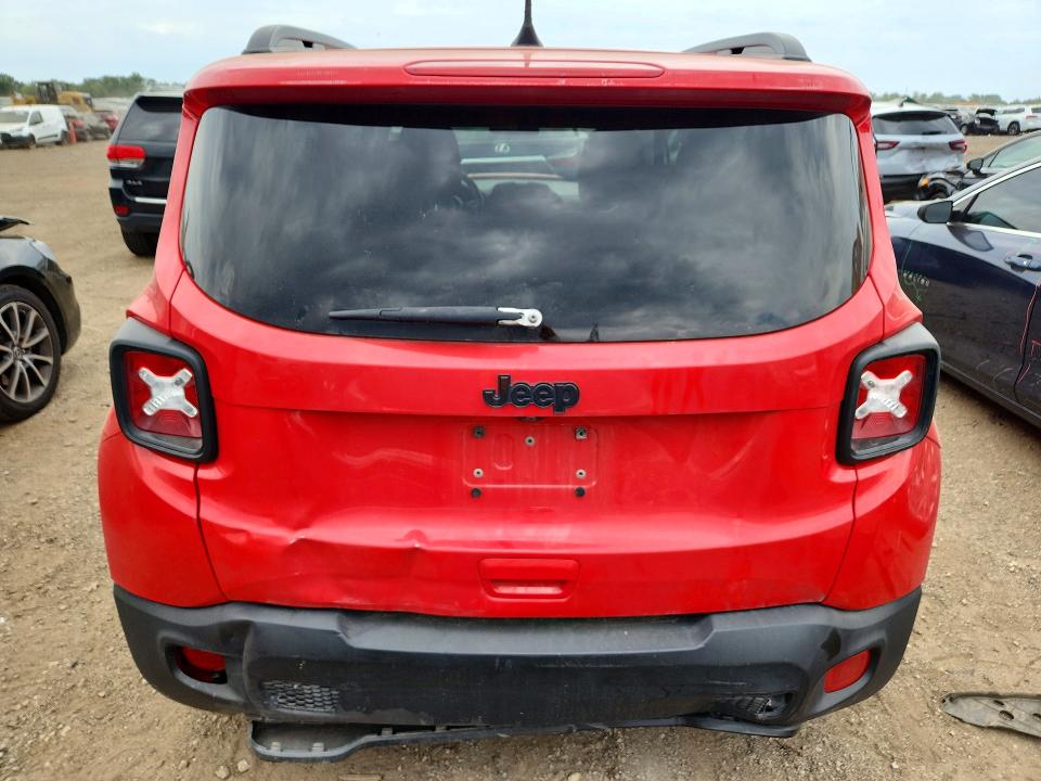 2018 Jeep Renegade VIN ZACCJABB9JPH54900 COPART salvage auction — FRONT END, Il - Certificate Of Title, sold $1,450 on 2026-07-30 (photo 6)